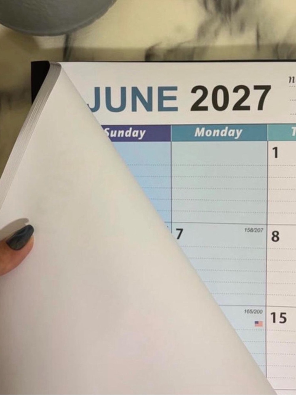 Calendar Desk Planner - January2026-June 2027